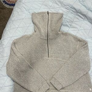 Sweaty Betty 3/4 zip cowel neck sweater